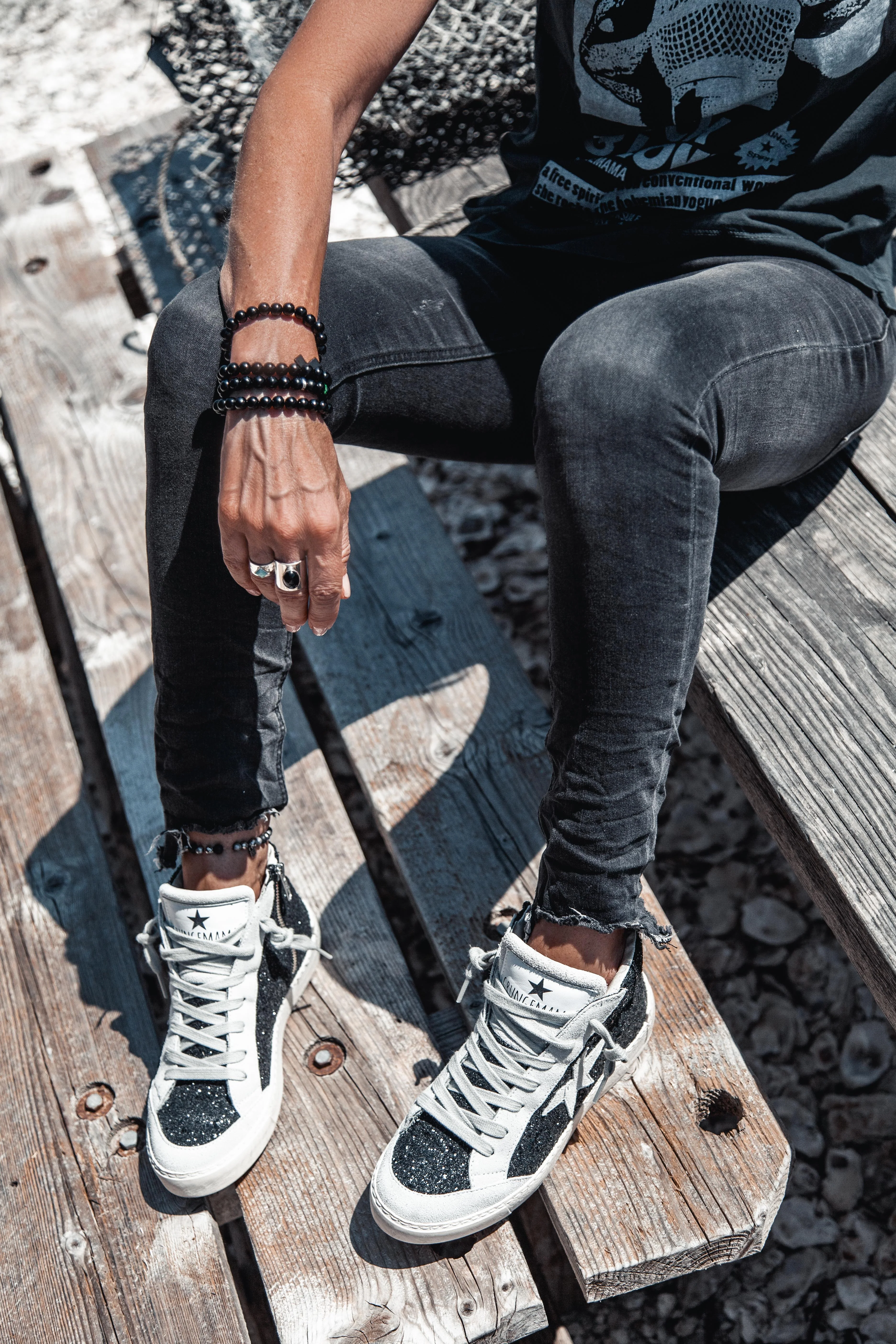 Sneakers Grungemama Allglitternoir - Image 3