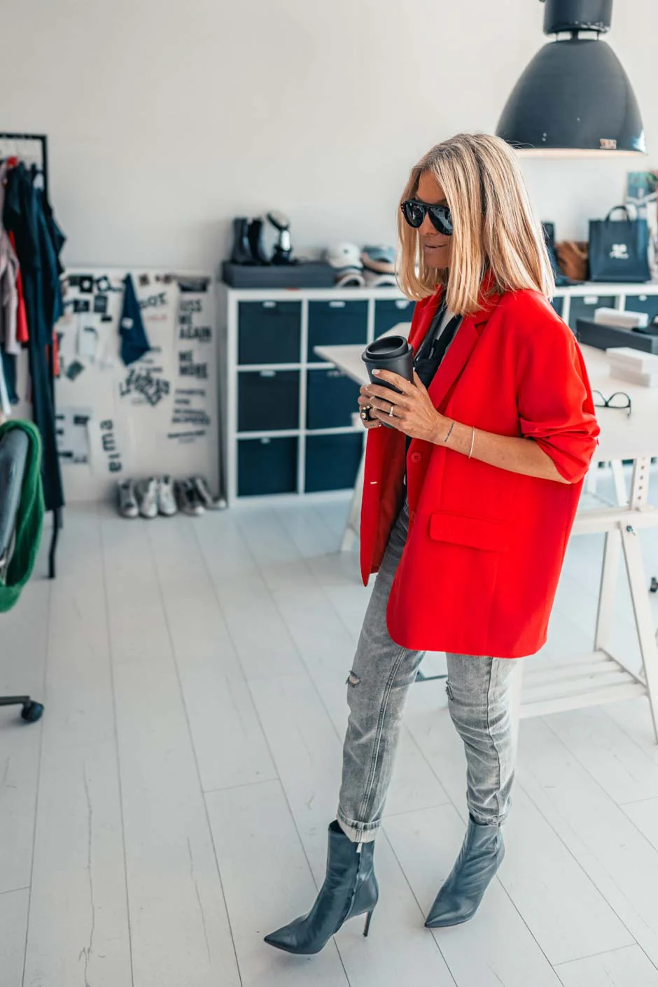 Blazer Grungemama Romy rouge