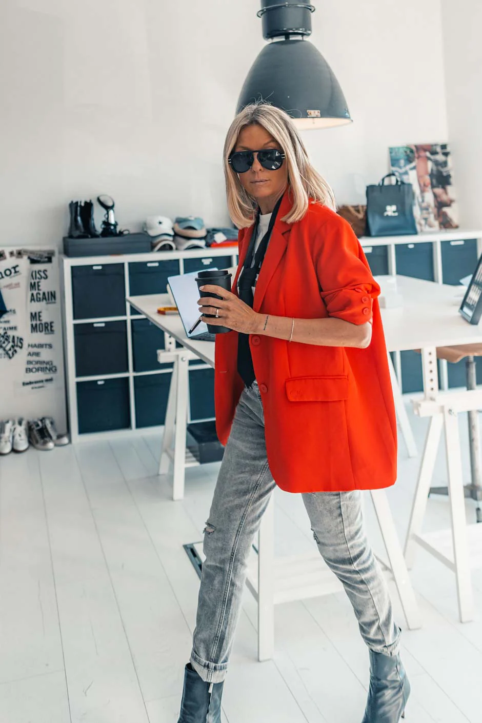 Blazer Grungemama Romy rouge - Image 5