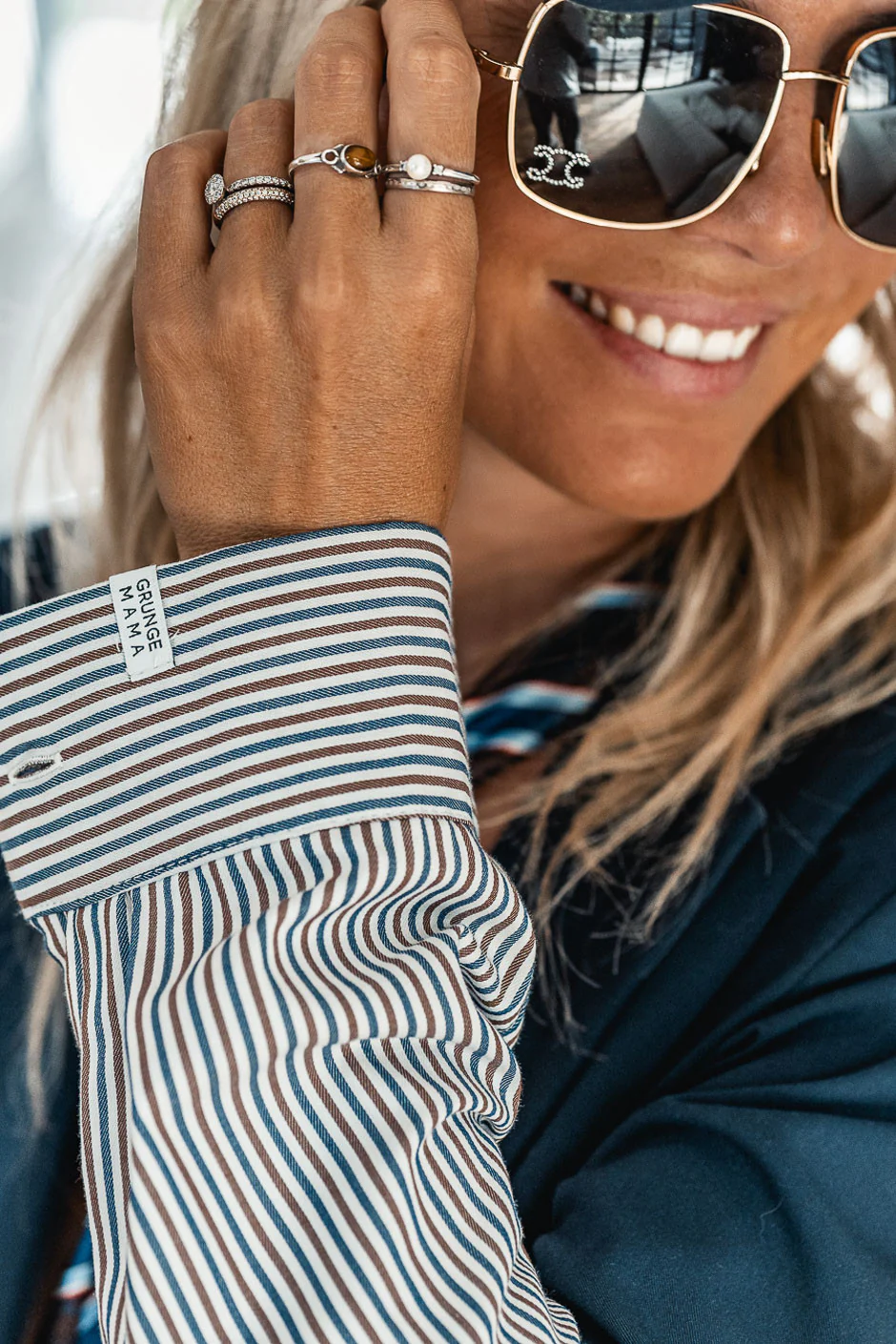 Blazer Grungemama Stripy marine - Image 3