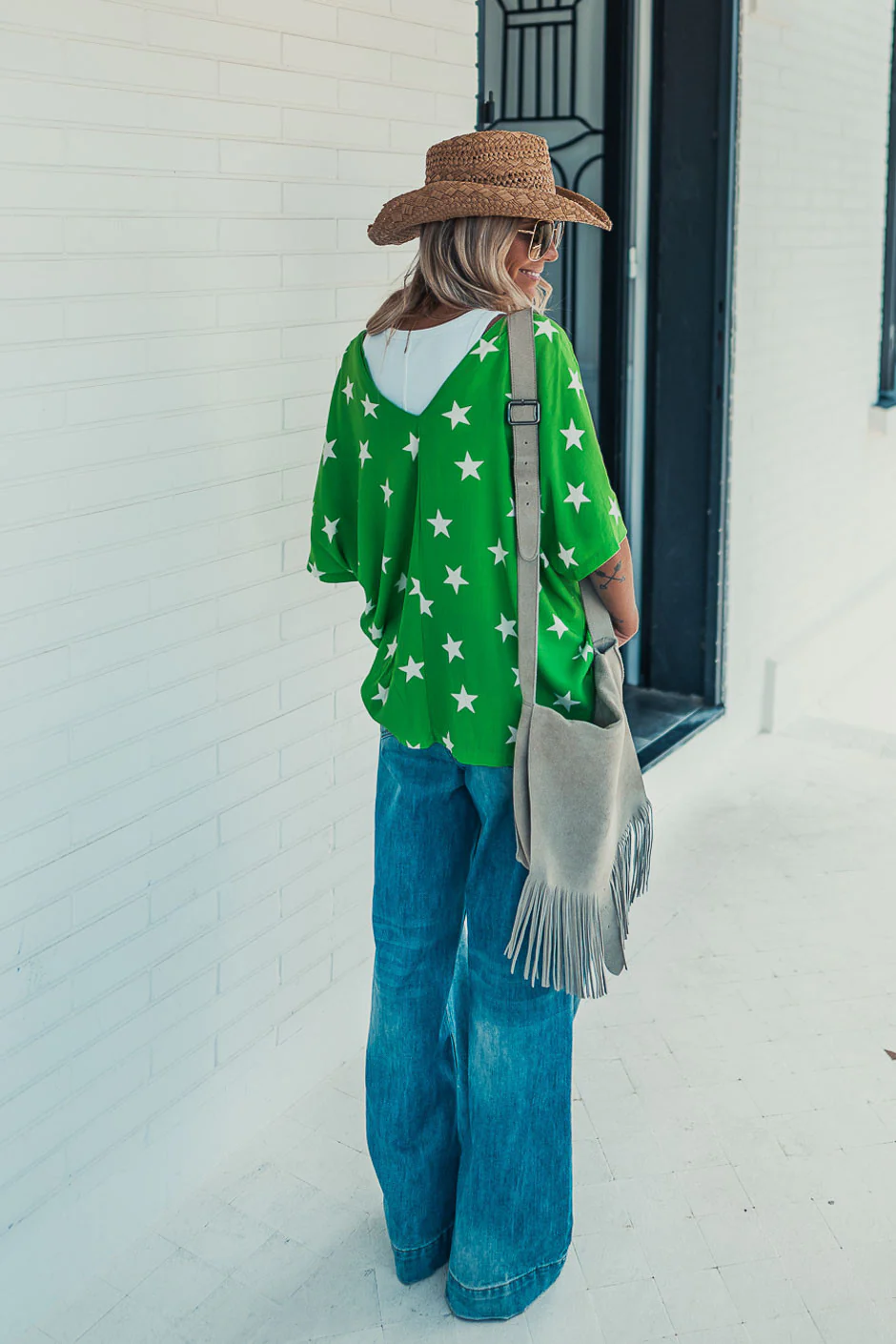 Blouse Banditas Chandler vert - Image 2