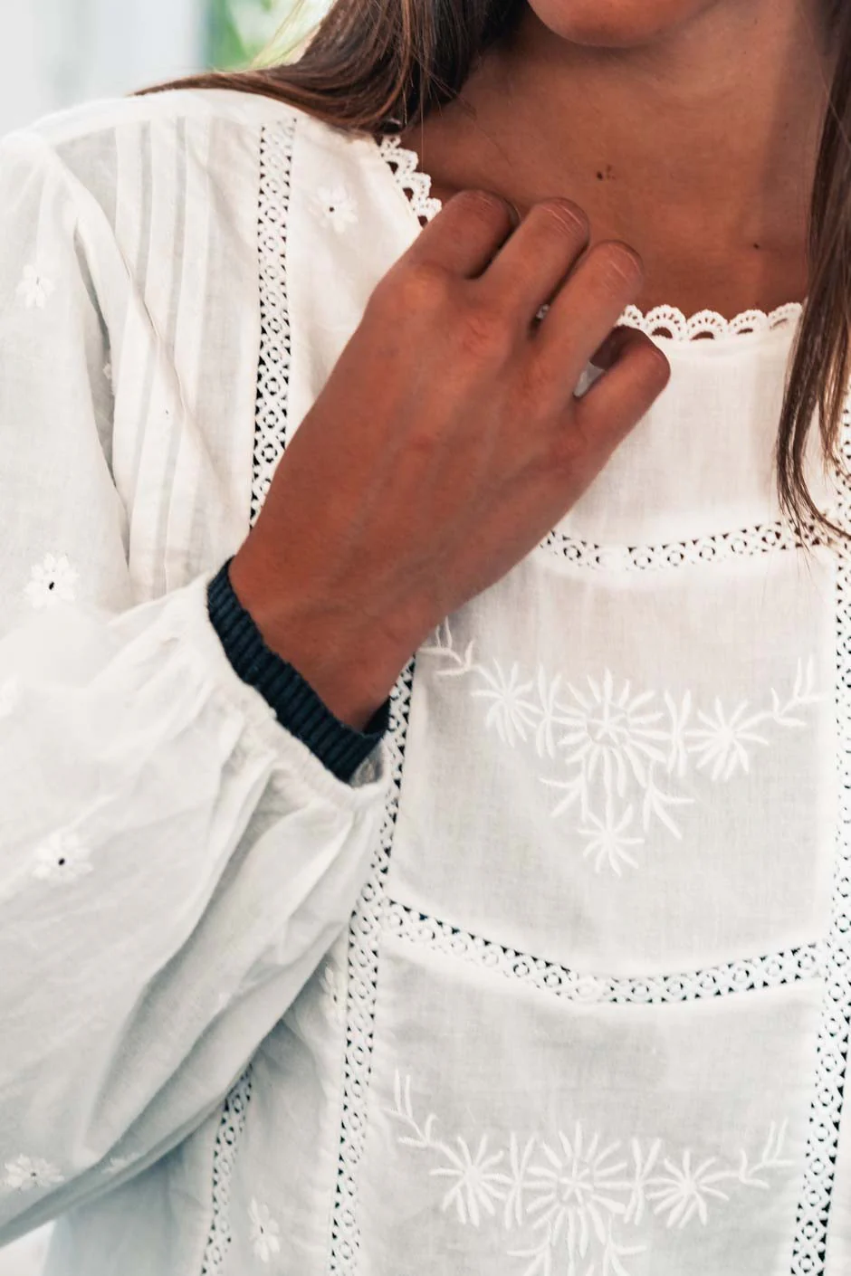 Blouse Chimere blanc - Image 8