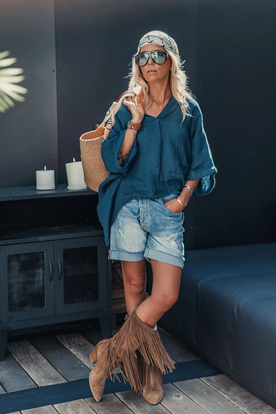 Blouse Grungemama Carson marine