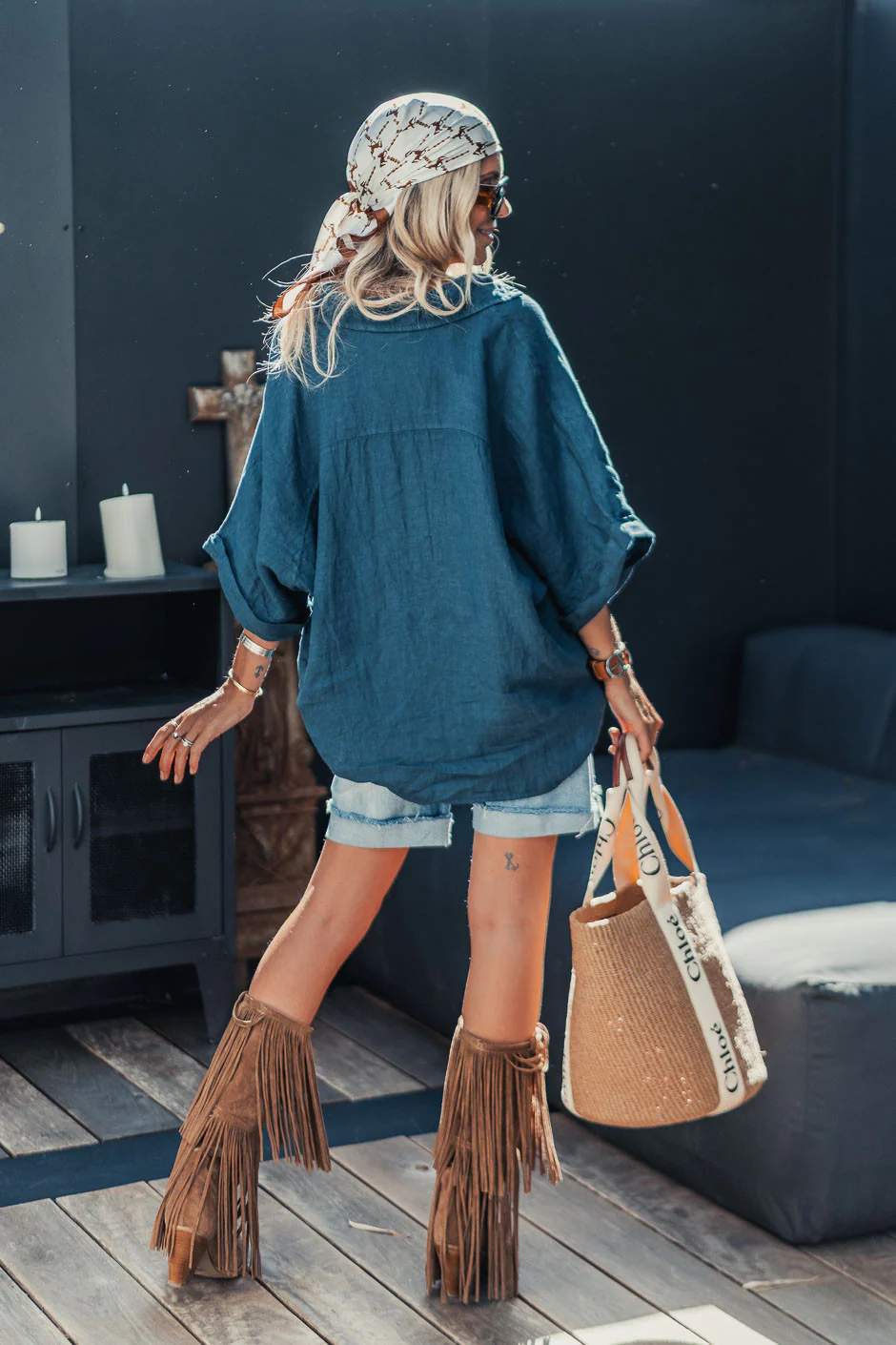 Blouse Grungemama Carson marine - Image 3