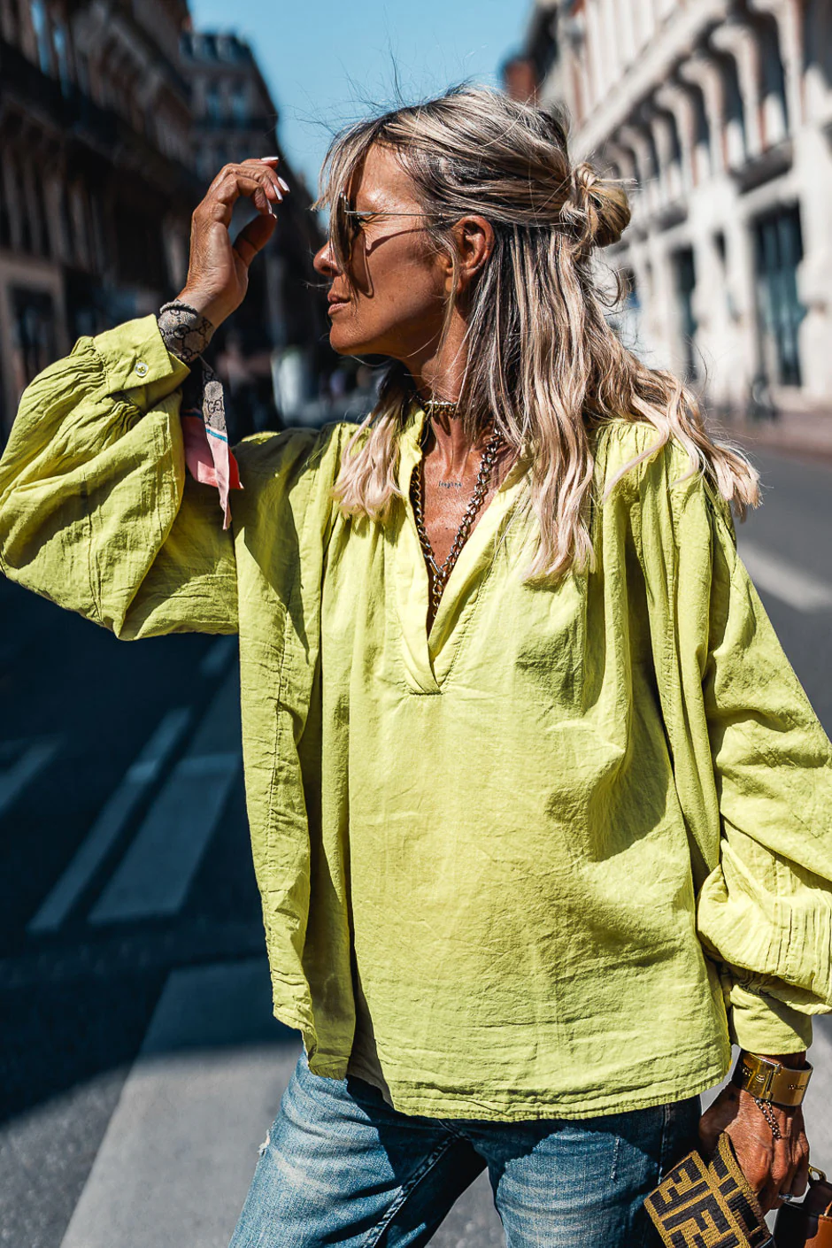 Blouse Grungemama Ladd anis - Image 4