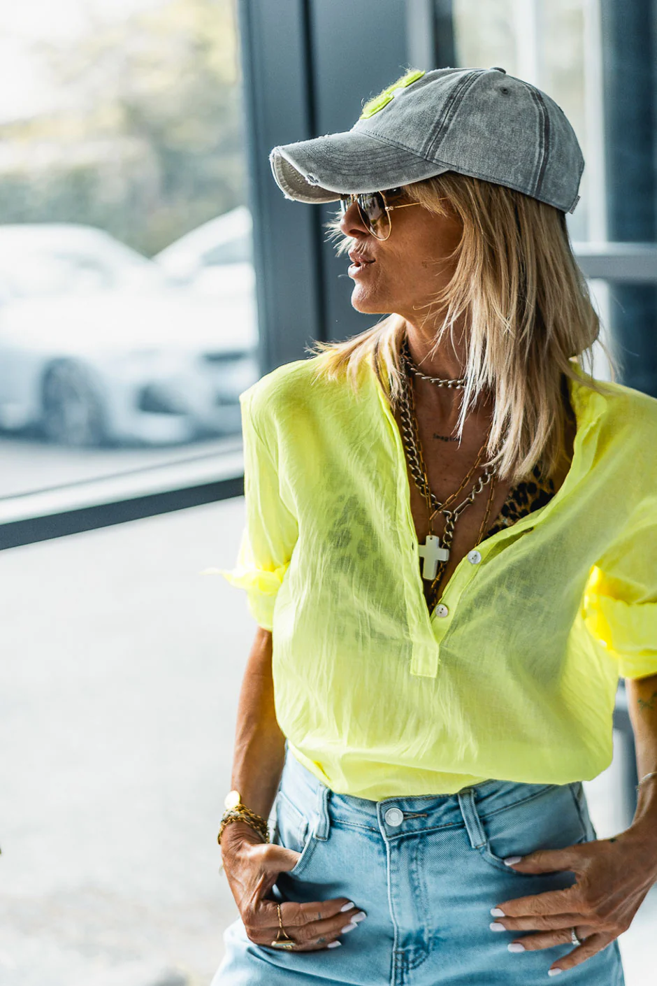 BLOUSE KOVAN FLUO JAUNE FLUO - Image 6