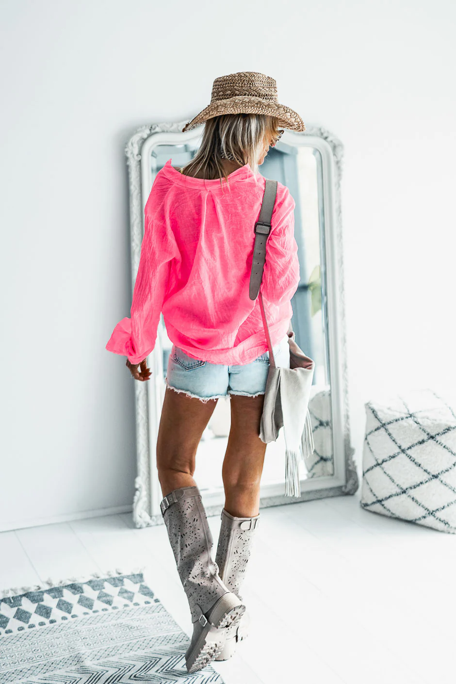 BLOUSE KOVAN FLUO ROSE FLUO - Image 2