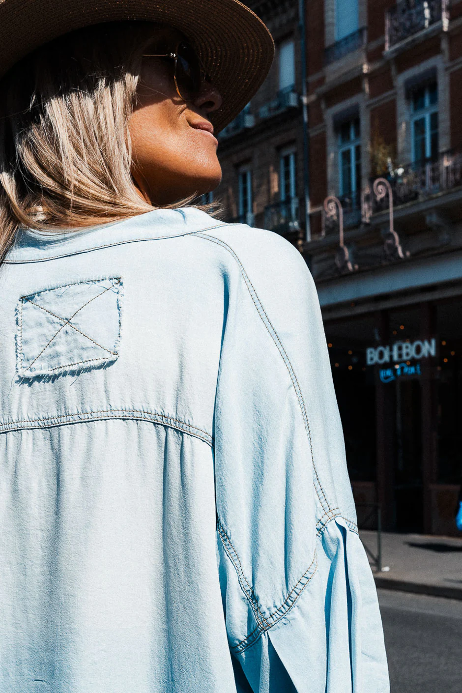 BLOUSE MARIS BLEU BLEACH - Image 6