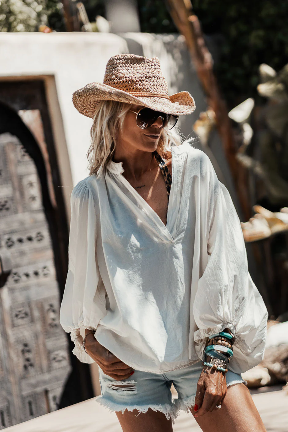 BLOUSE ROMEA ECRU