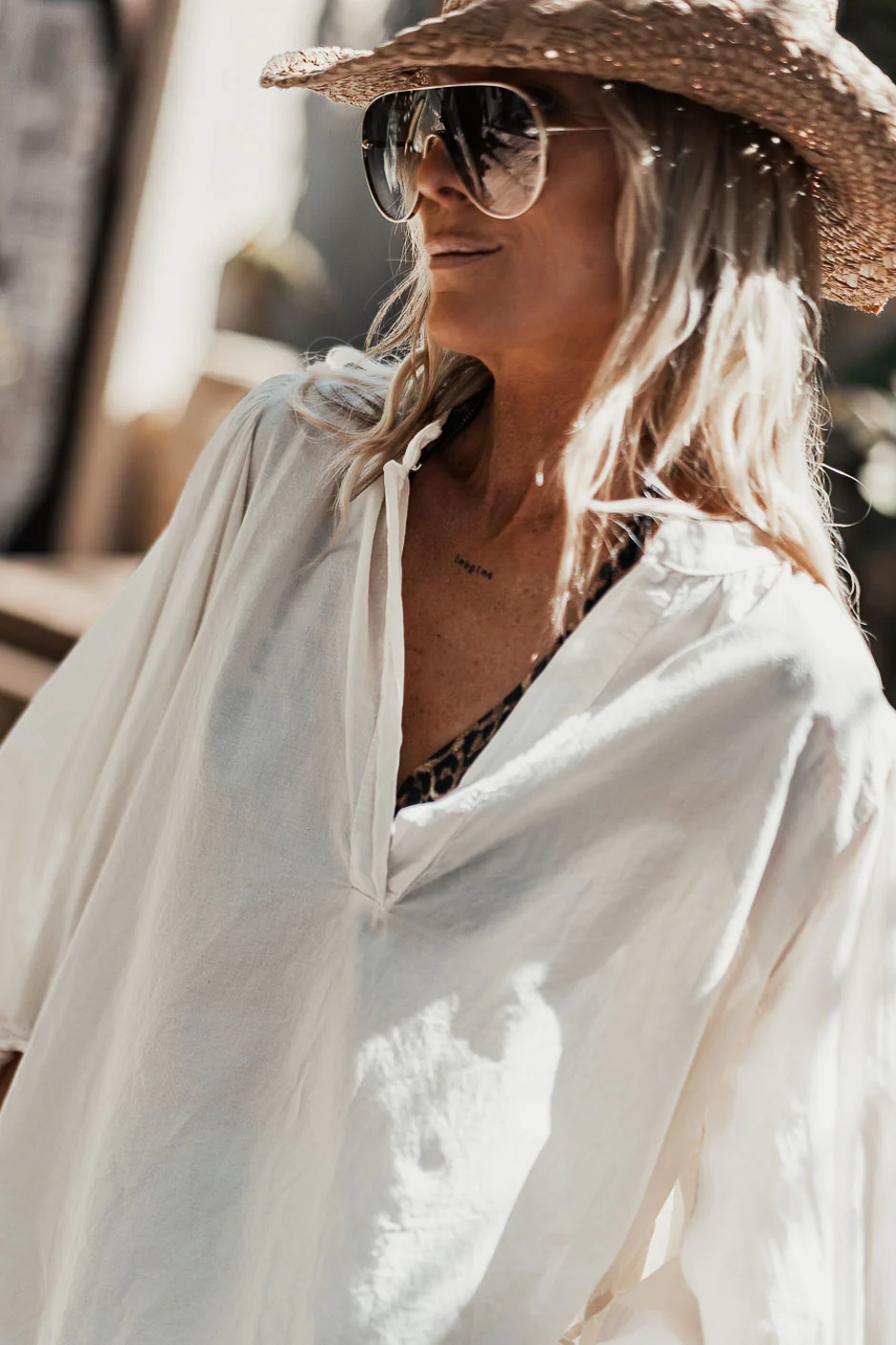 BLOUSE ROMEA ECRU - Image 2
