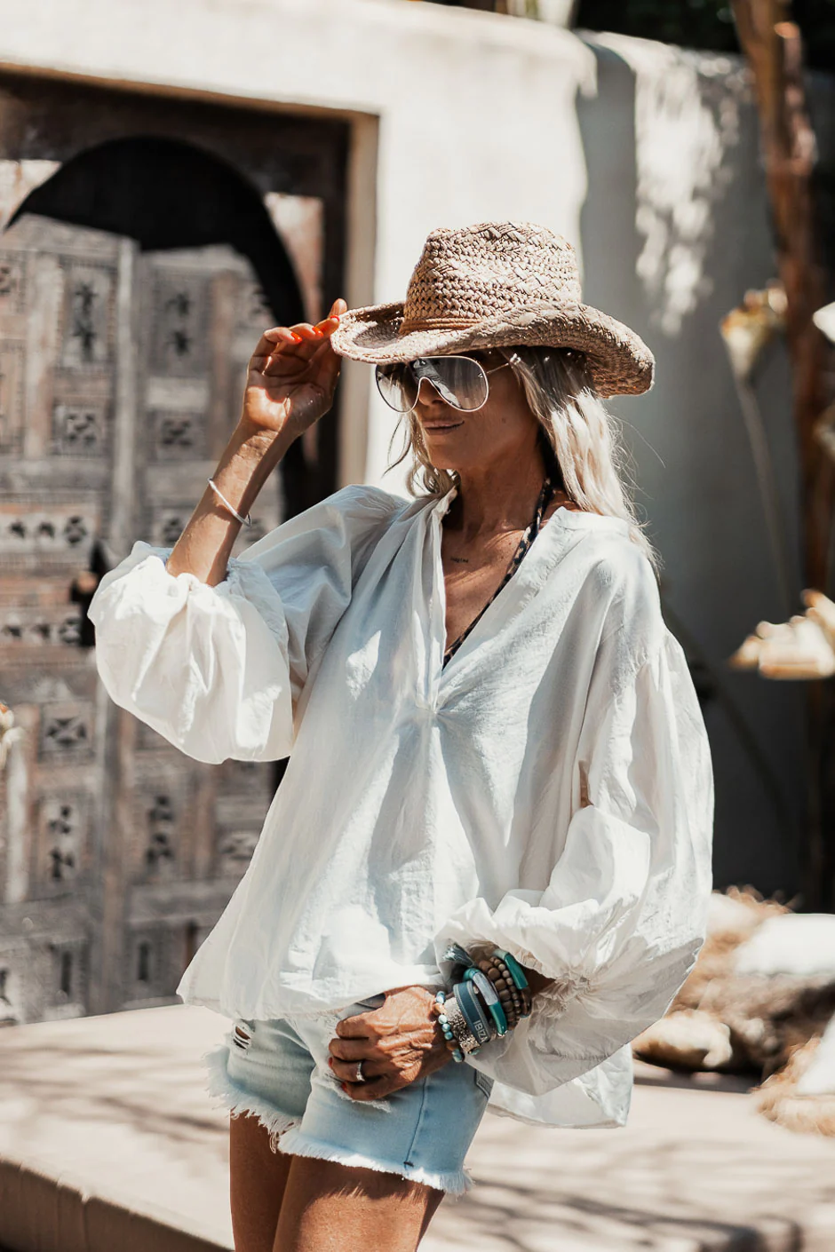 BLOUSE ROMEA ECRU - Image 5