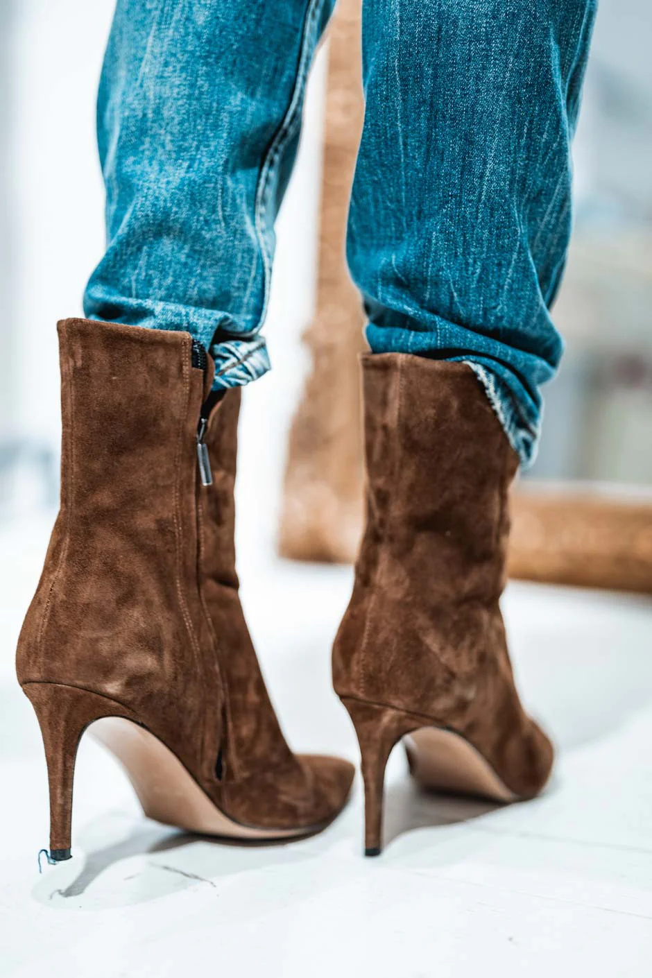 BOOTS LOREN DAIM CAMEL - Image 6