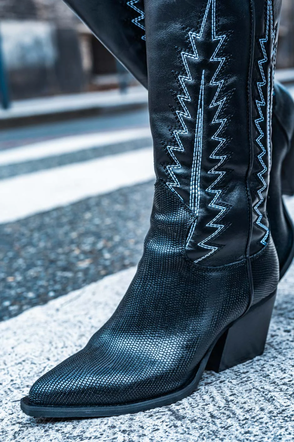 BOTTES GRUNGEMAMA TEXANA NOIR - Image 9