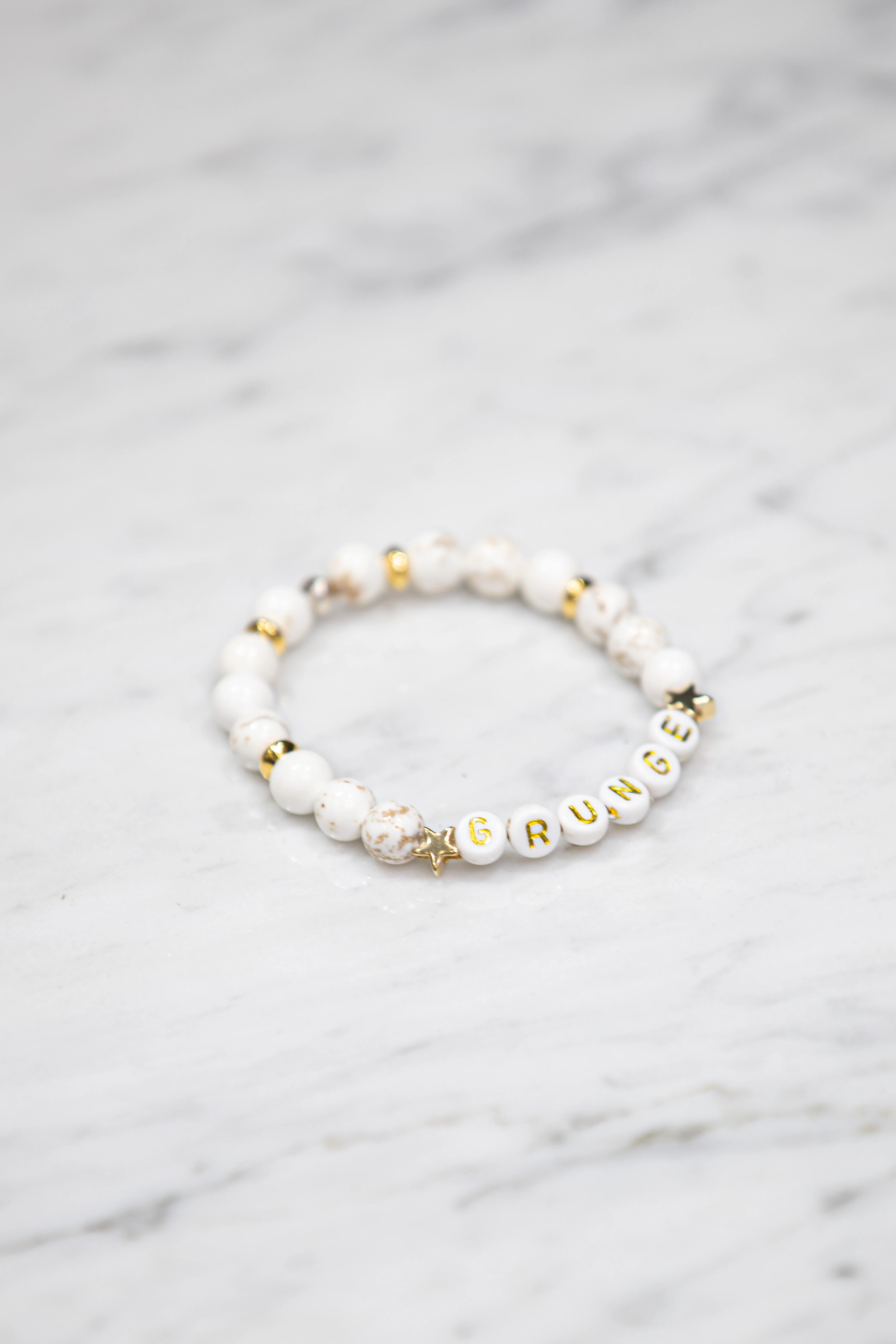BRACELET MARBLE GRUNGE BLANC - Image 3
