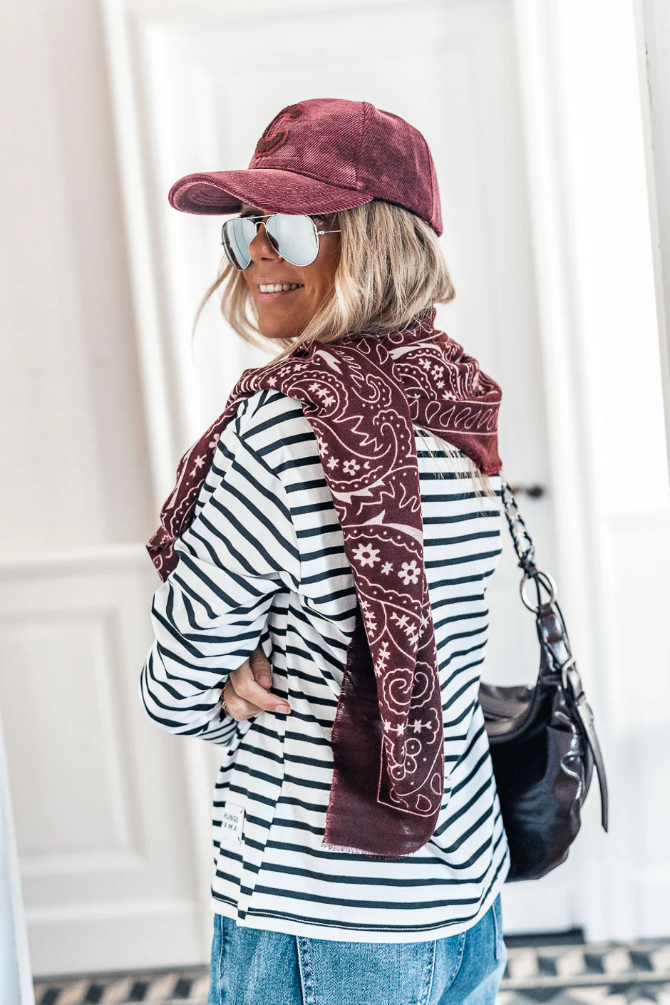 Casquette Velvet bordeaux - Image 2