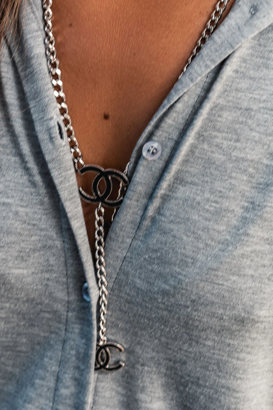 Chemise Banditas Palmer gris - Image 4