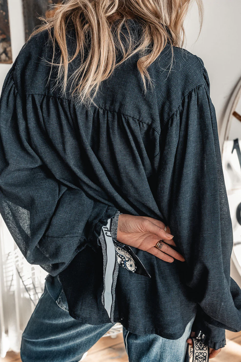 Chemise Banditas Palmi bleu - Image 3