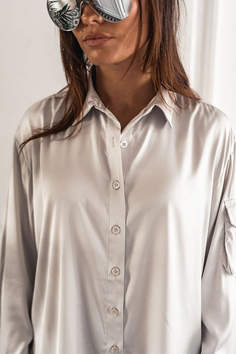 CHEMISE ENEDI GRISE - Image 3