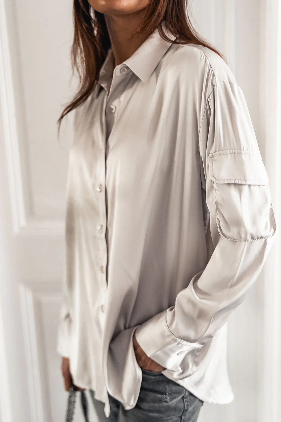 CHEMISE ENEDI GRISE - Image 4