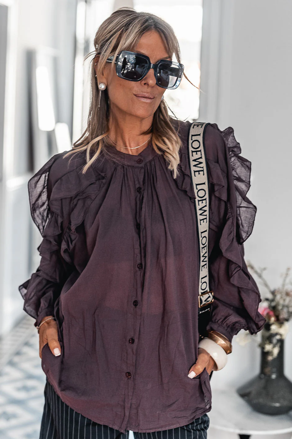 CHEMISE LYNNE BORDEAUX - Image 7