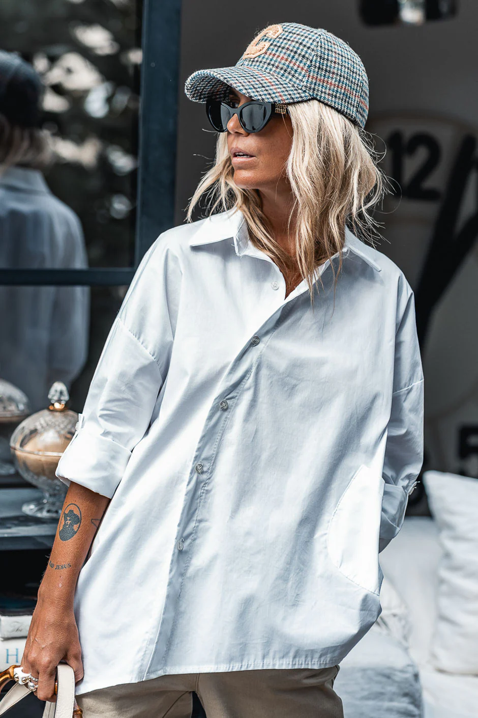 Chemise Grungemama Rory blanc - Image 8