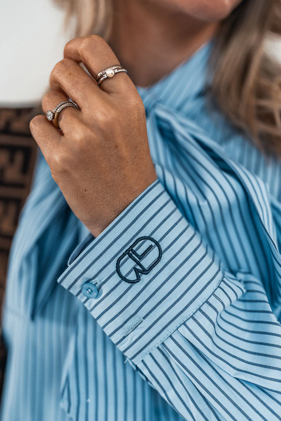 CHEMISE TESSY BLEU - Image 4