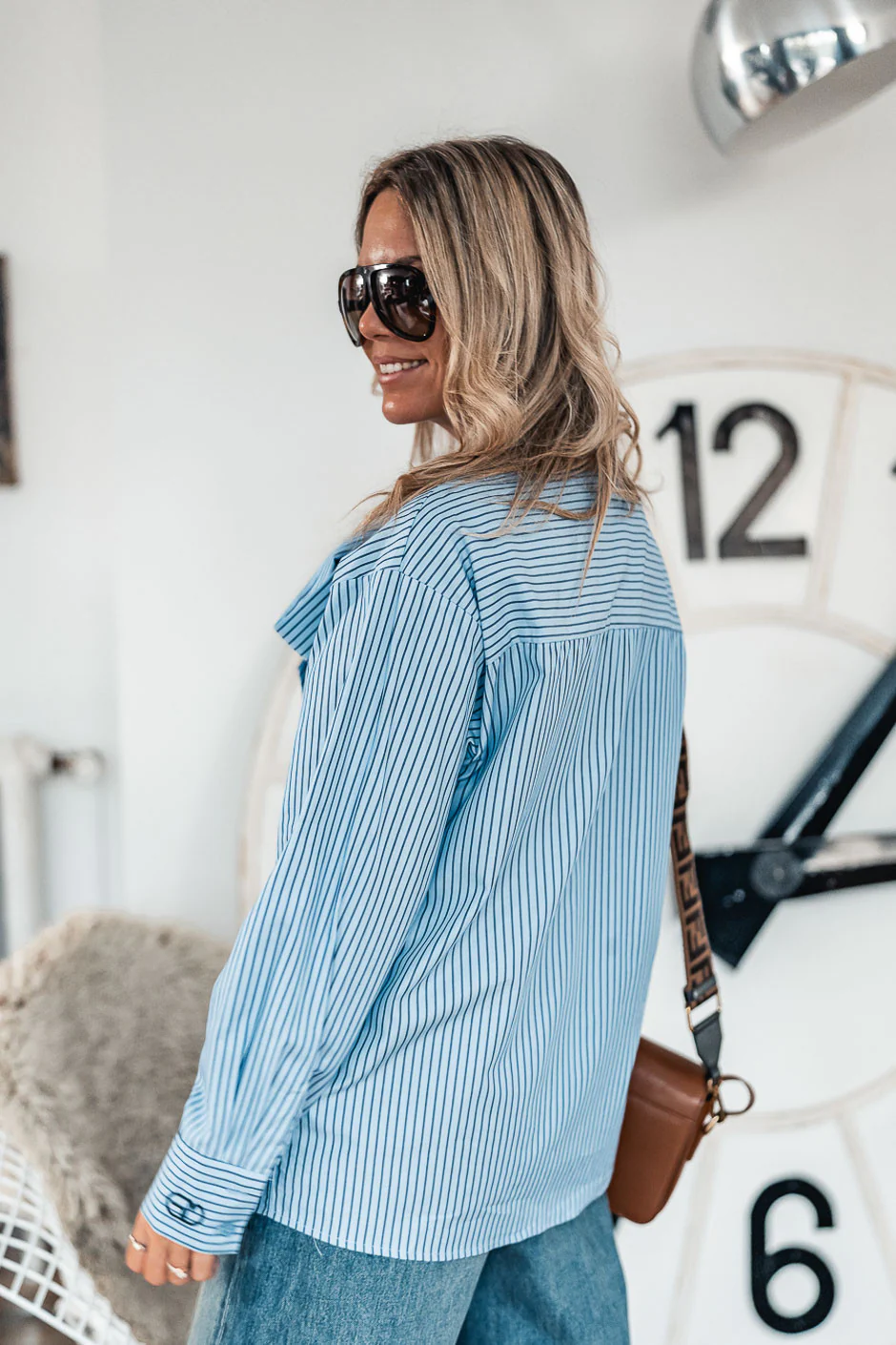 CHEMISE TESSY BLEU - Image 5
