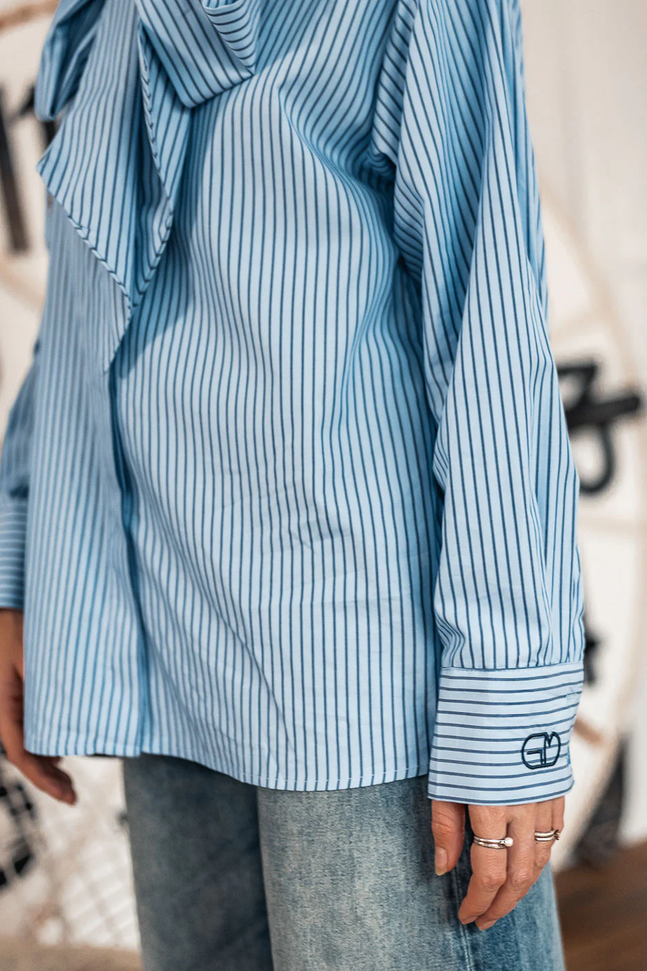 CHEMISE TESSY BLEU - Image 6