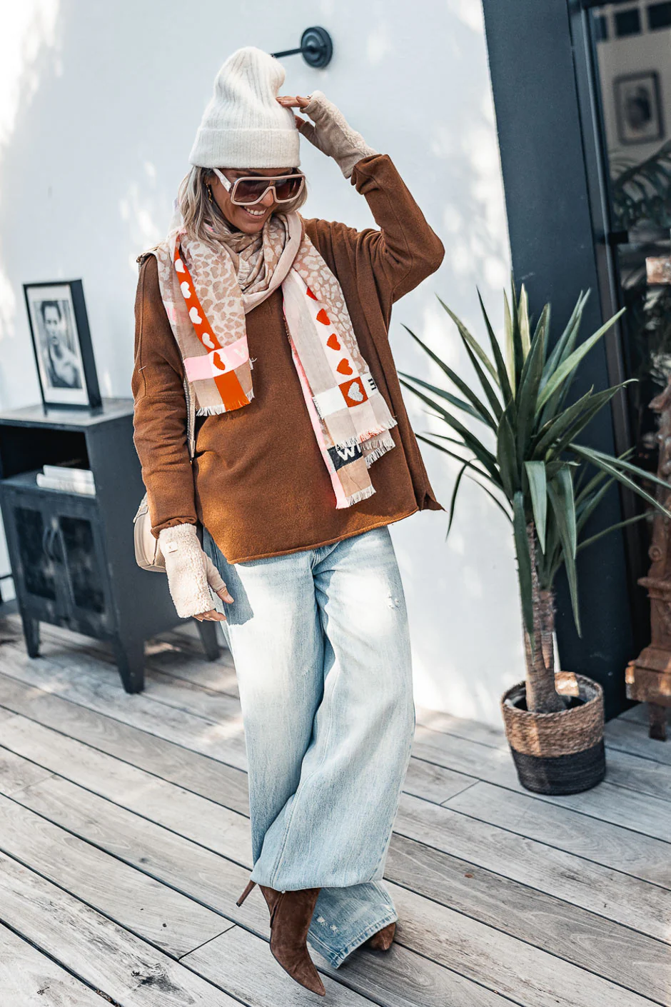 Echarpe Elsie camel - Image 3