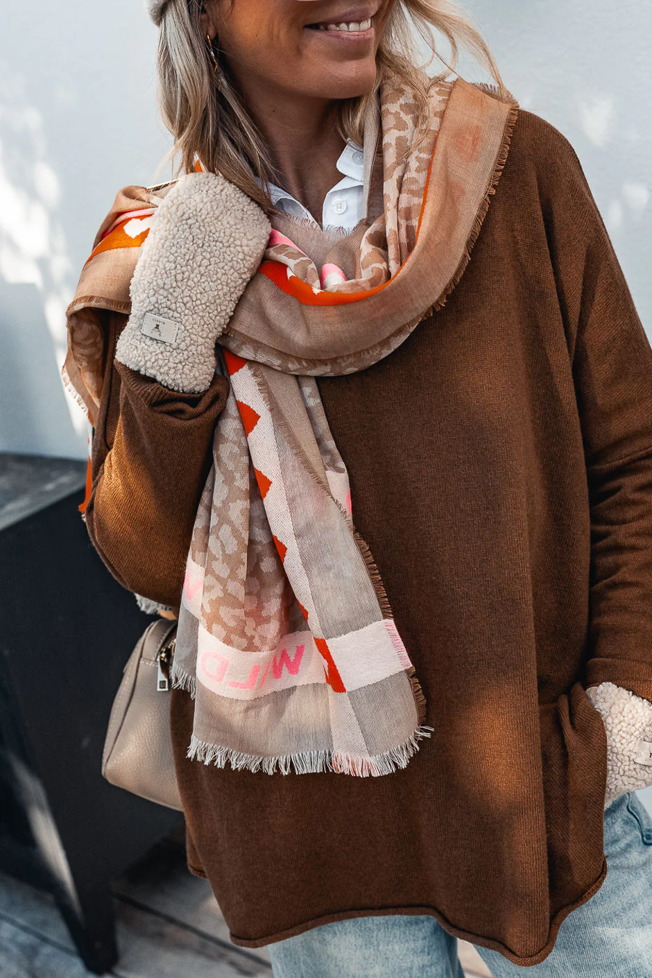 Echarpe Elsie camel - Image 4