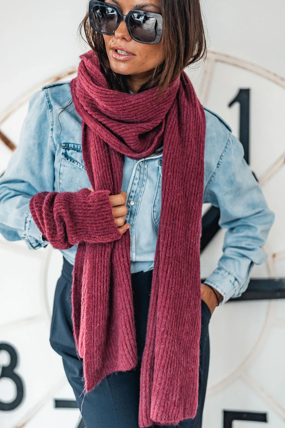 Echarpe Grungemama Lovely Bordeaux