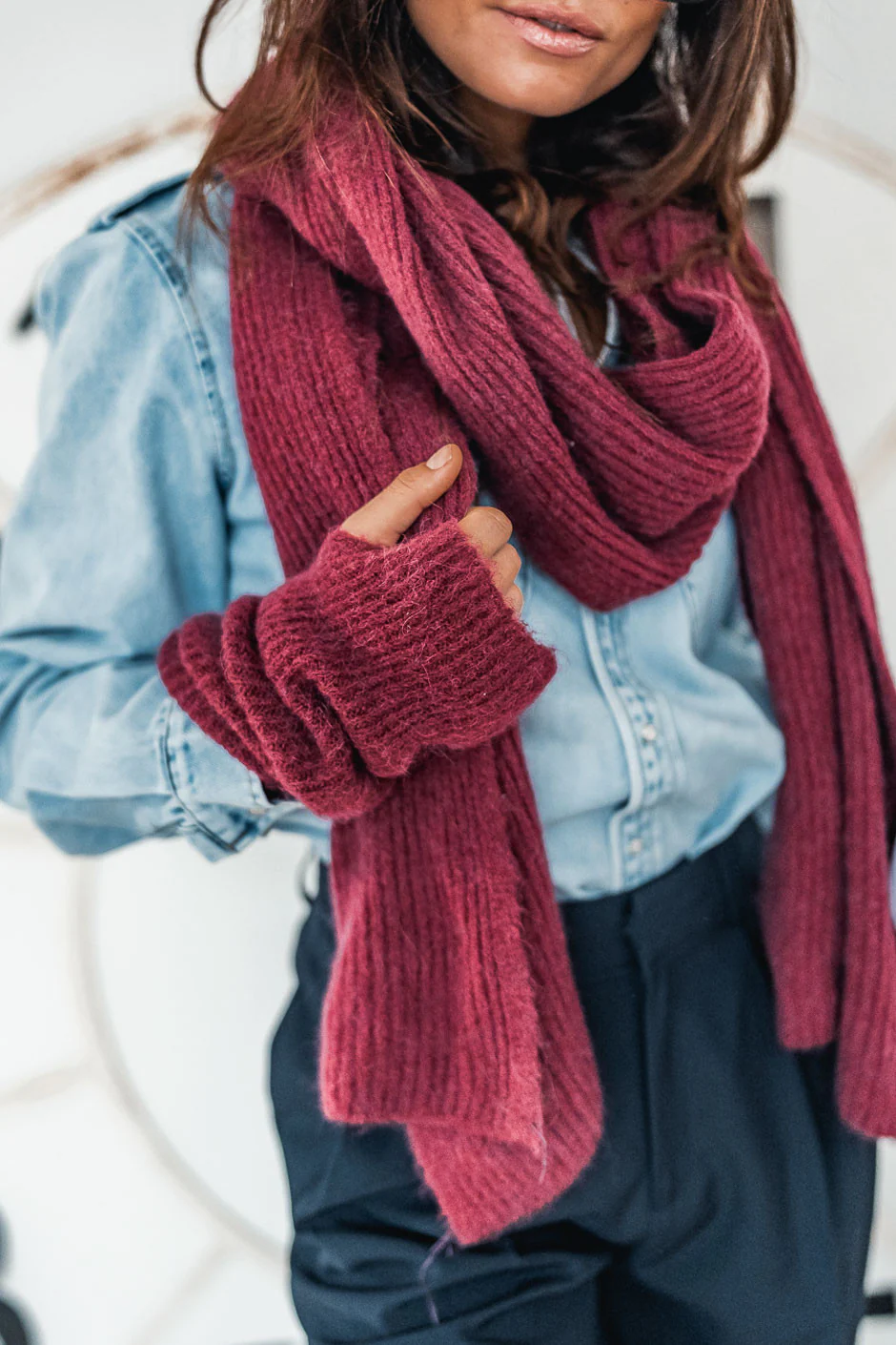 Echarpe Grungemama Lovely Bordeaux - Image 2