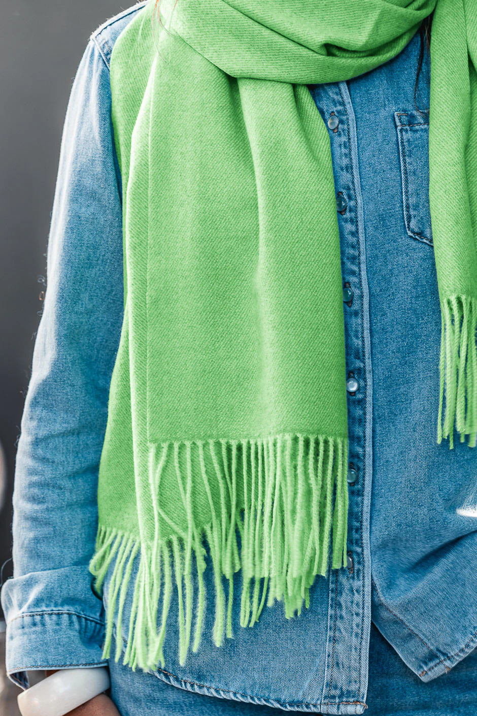 ECHARPE PADDY VERT - Image 3