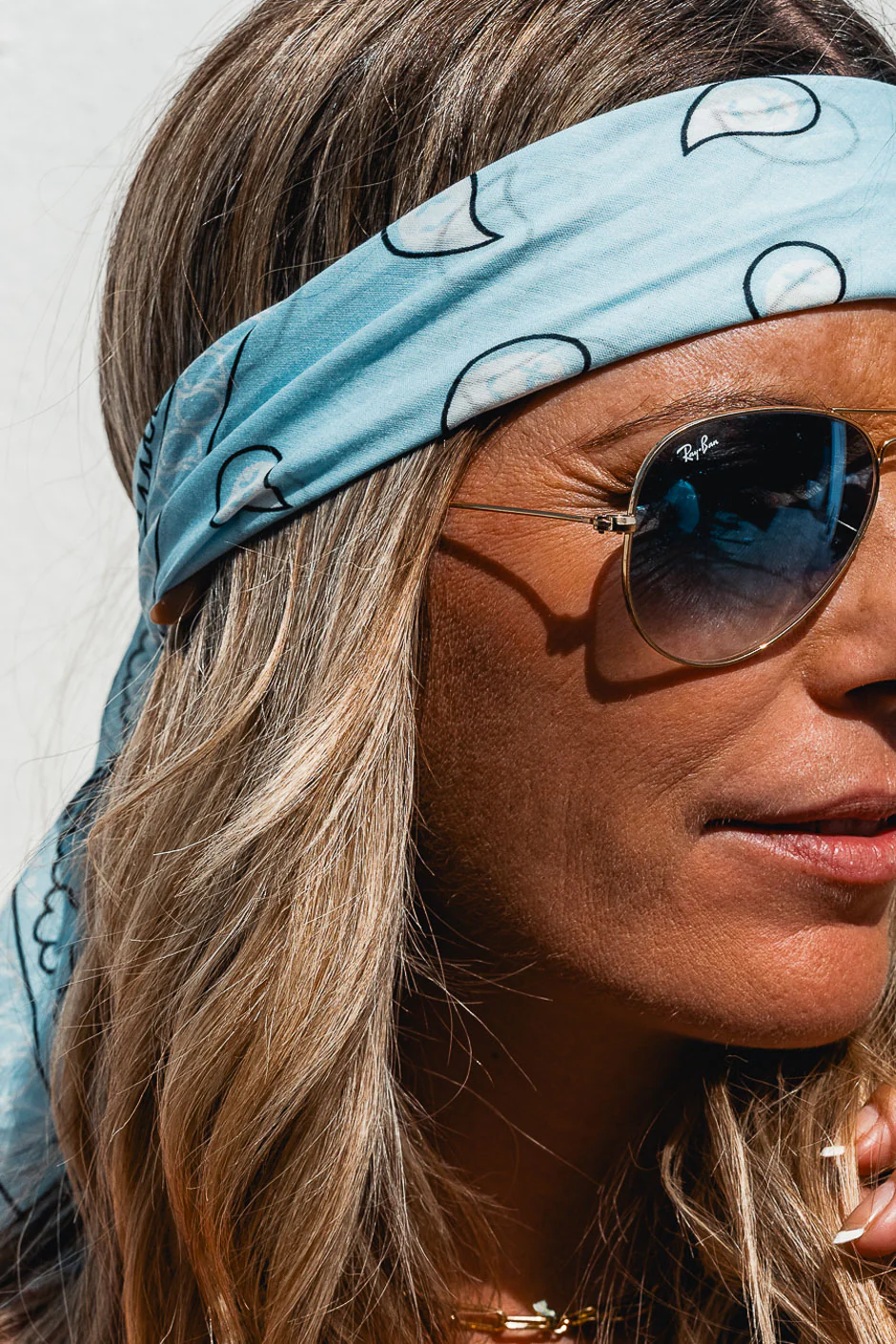 FOULARD ALOE BLEU - Image 2