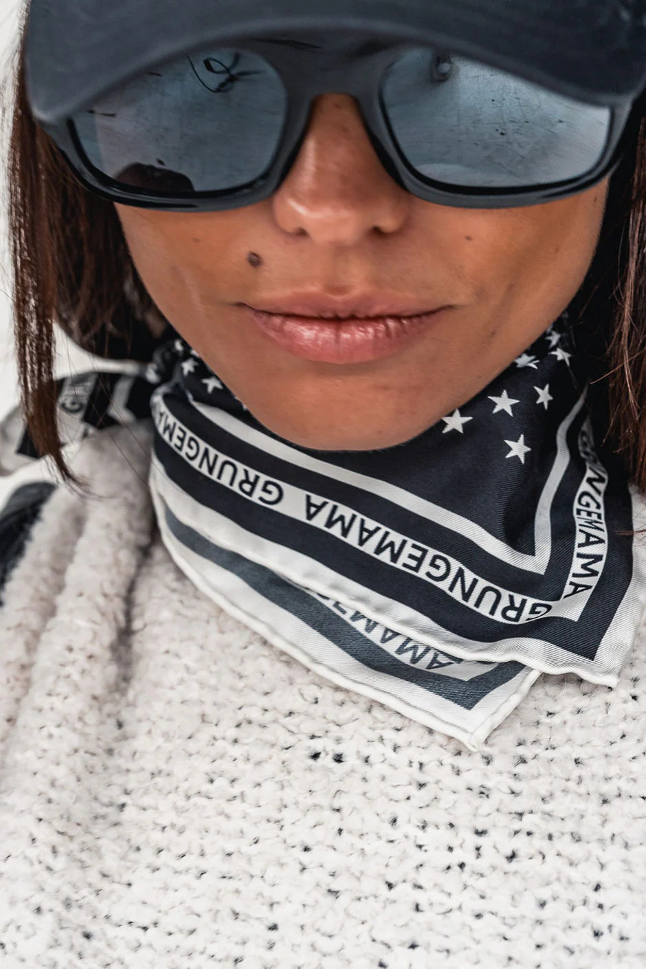 Foulard Grungemama Big Star noir - Image 5