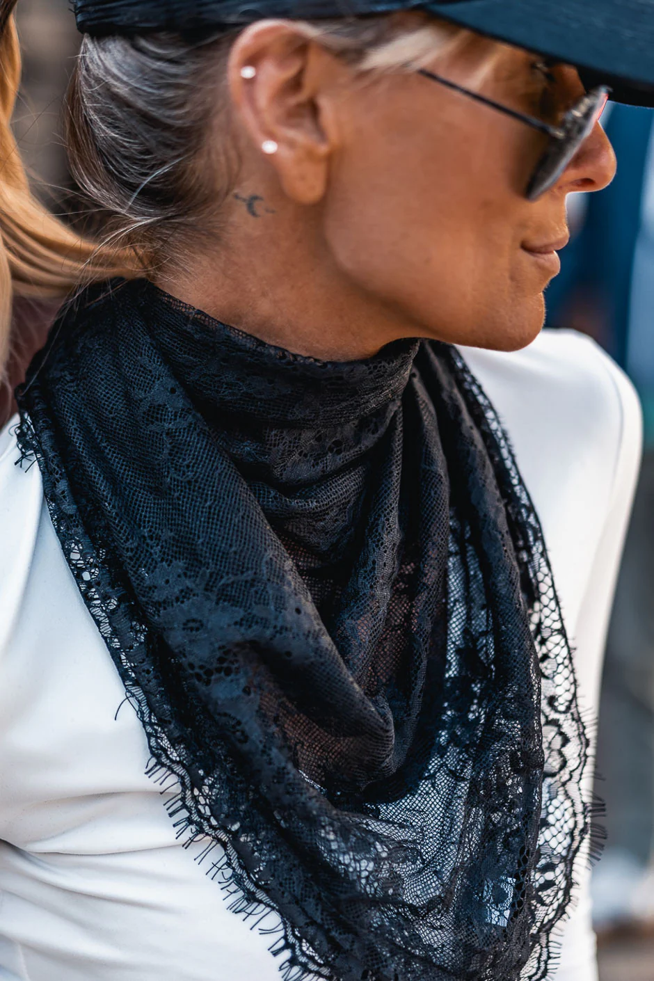 Foulard Grungemama Lace noir - Image 2