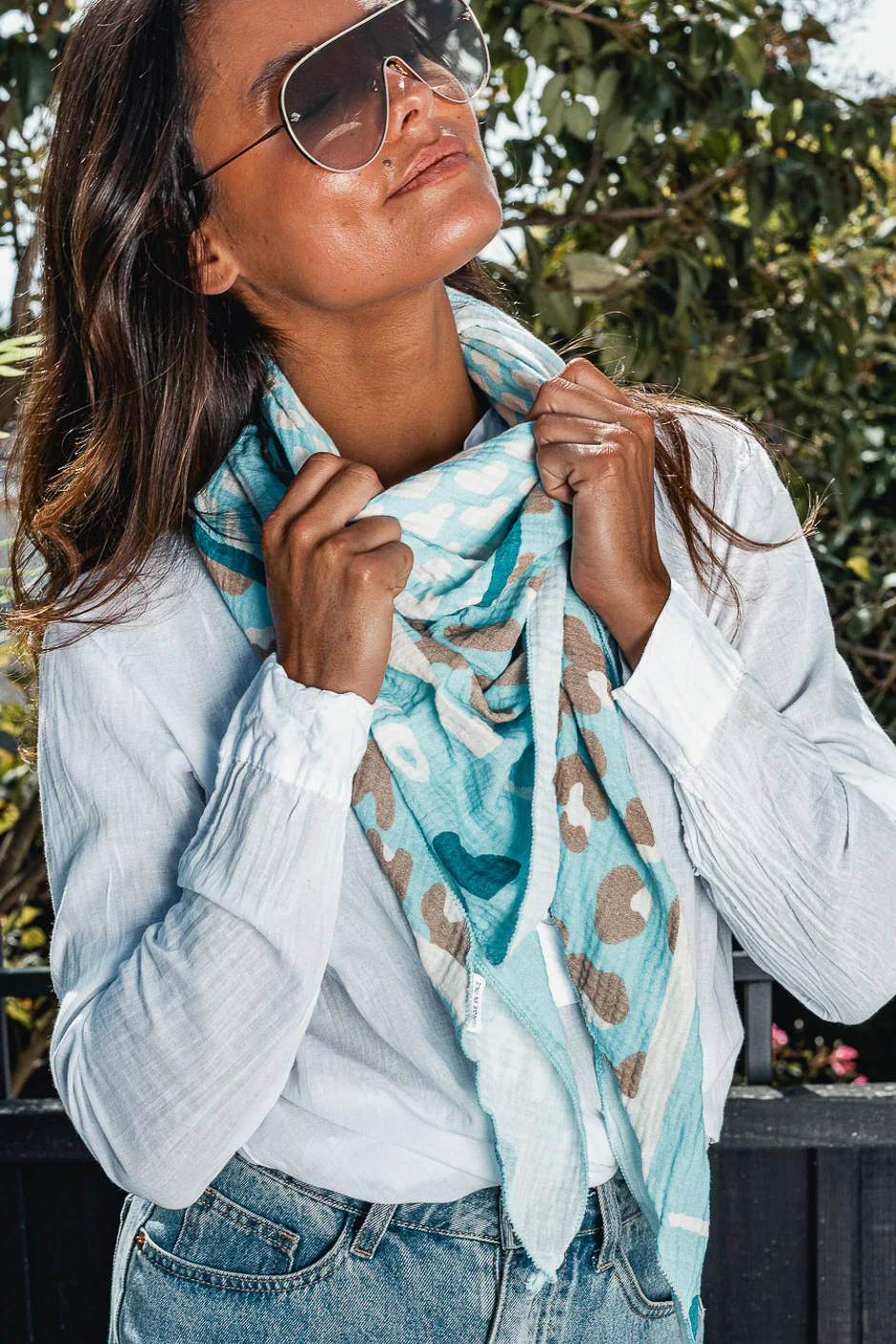 FOULARD PAOLA BLEU