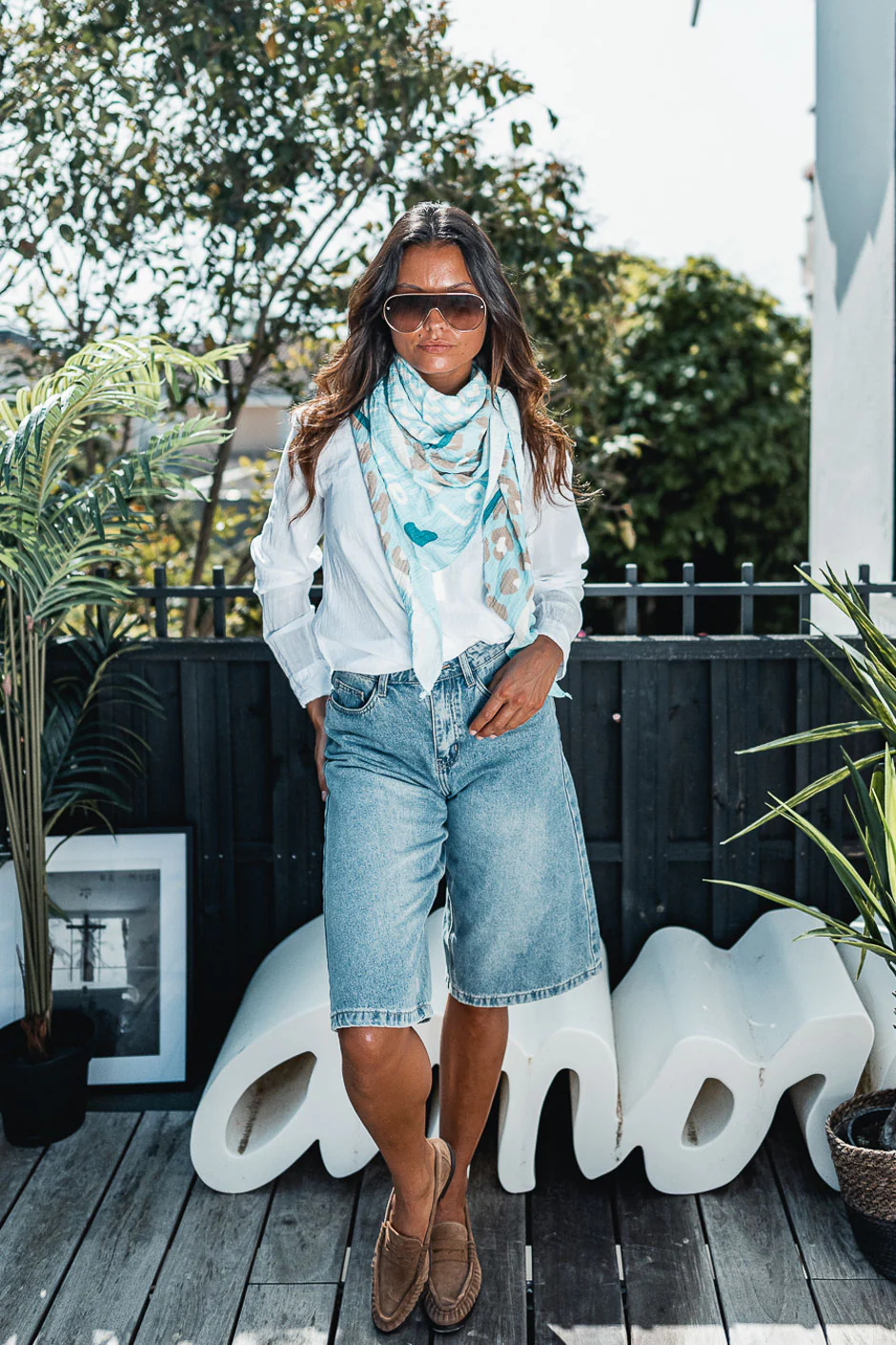 FOULARD PAOLA BLEU - Image 3