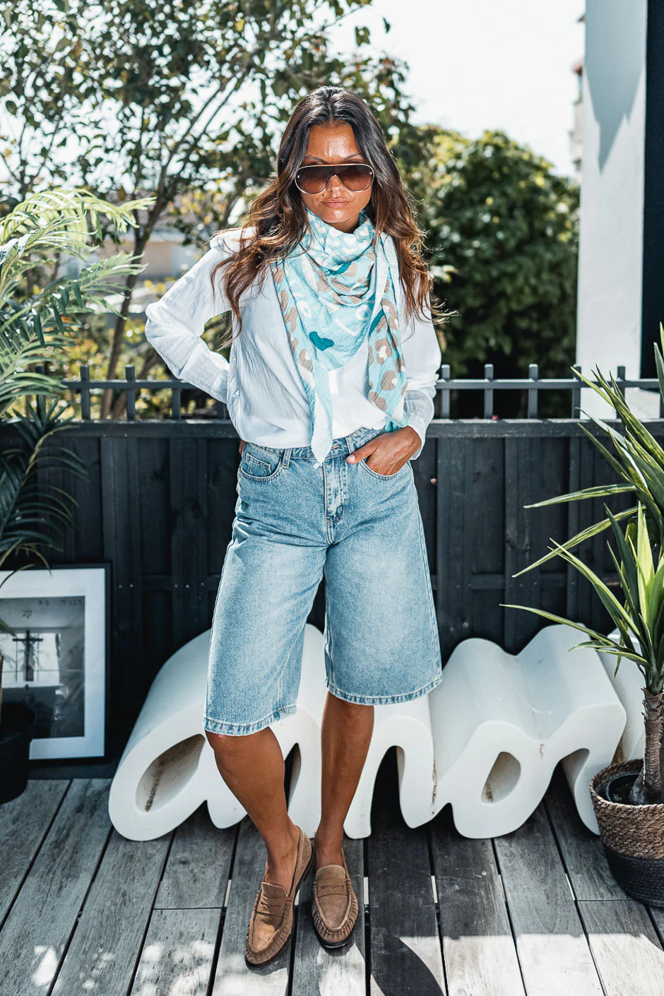 FOULARD PAOLA BLEU - Image 4