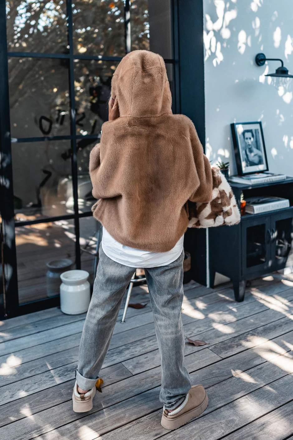 Fourrure Grungemama Alizée taupe - Image 4