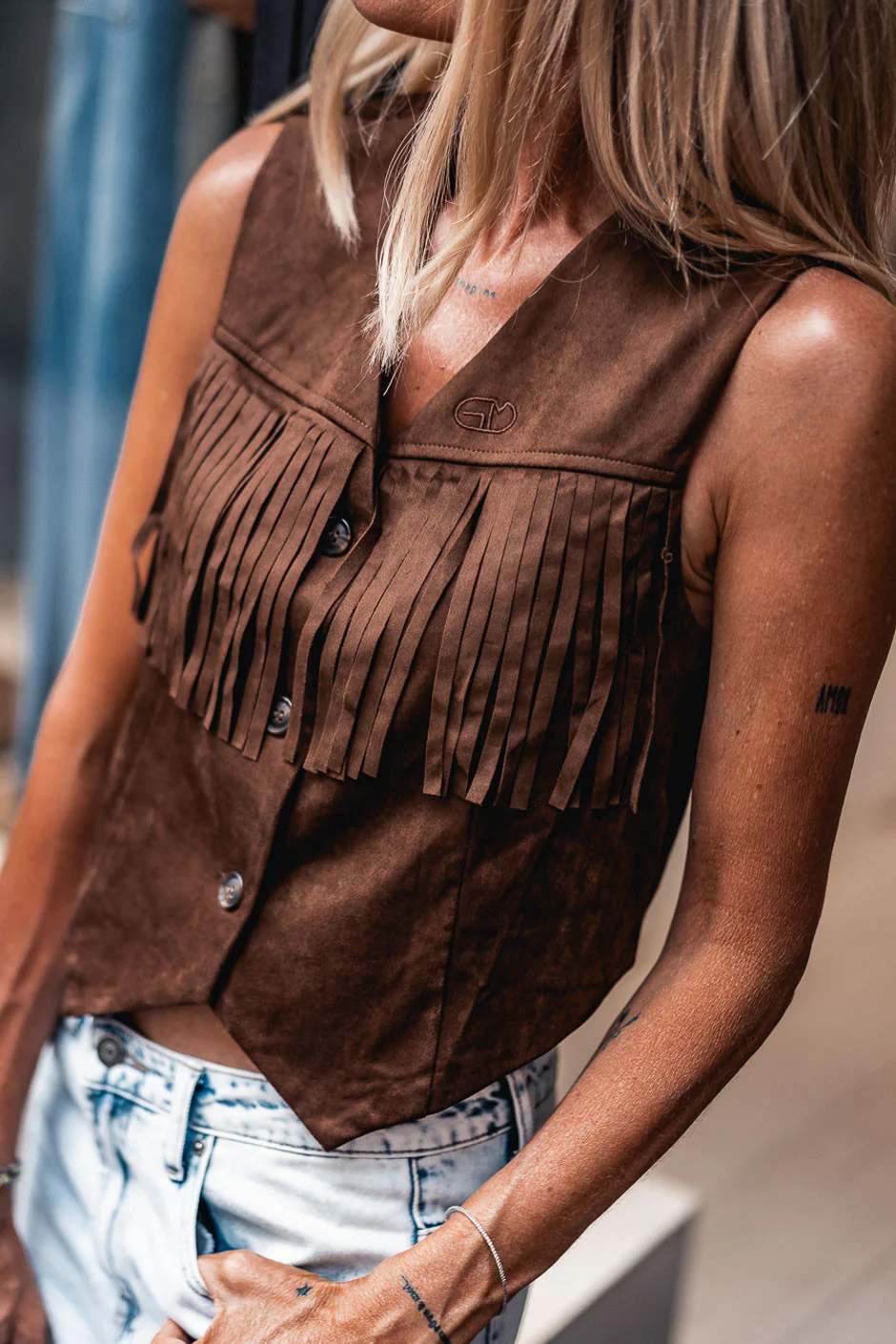 Gilet Grungemama Cody brown - Image 4