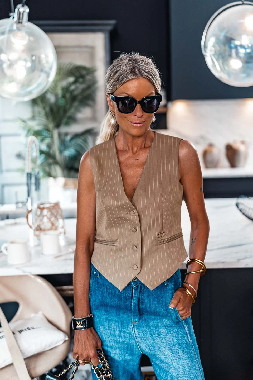 GILET GRUNGEMAMA NORMA BEIGE