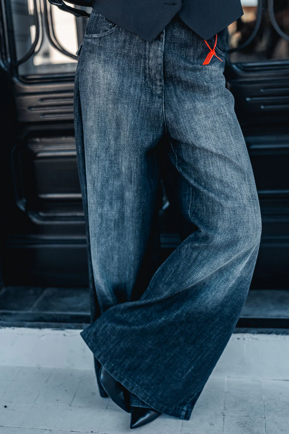 JEANS BANDITAS BRENT NOIR USED - Image 5