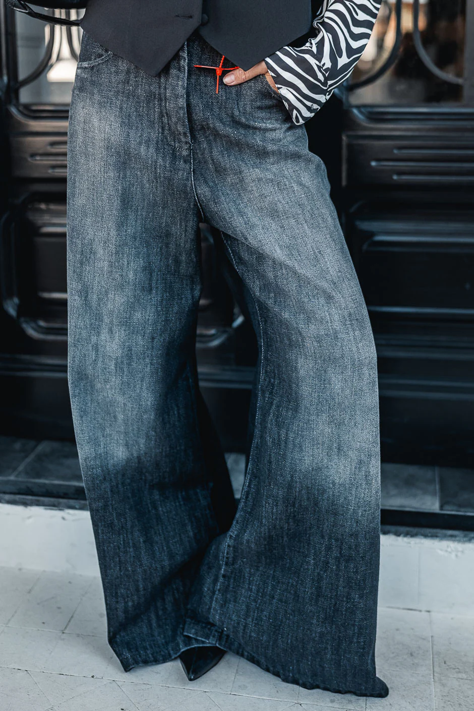 JEANS BANDITAS BRENT NOIR USED - Image 6