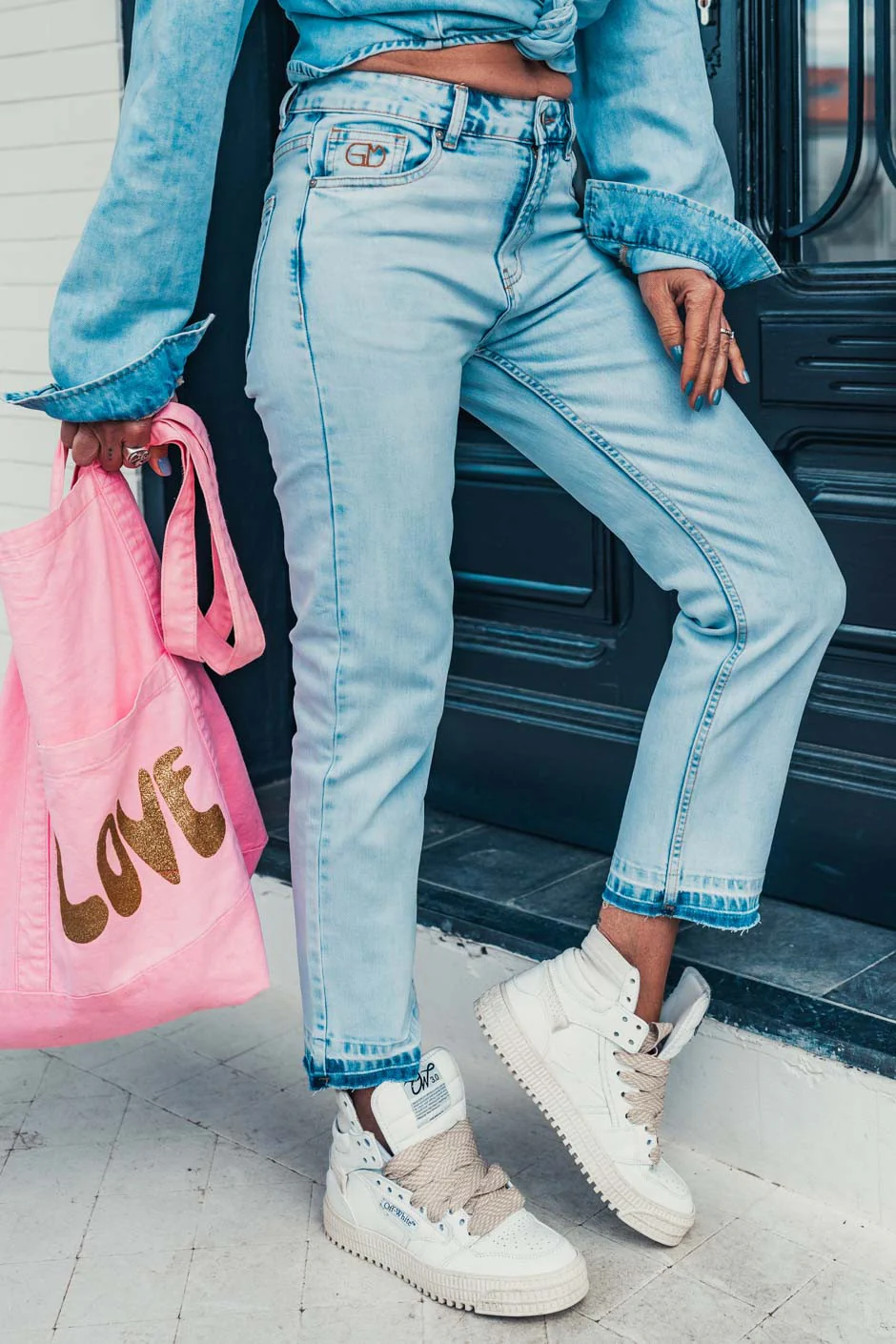 Jeans Grungemama Brandon bleu - Image 3