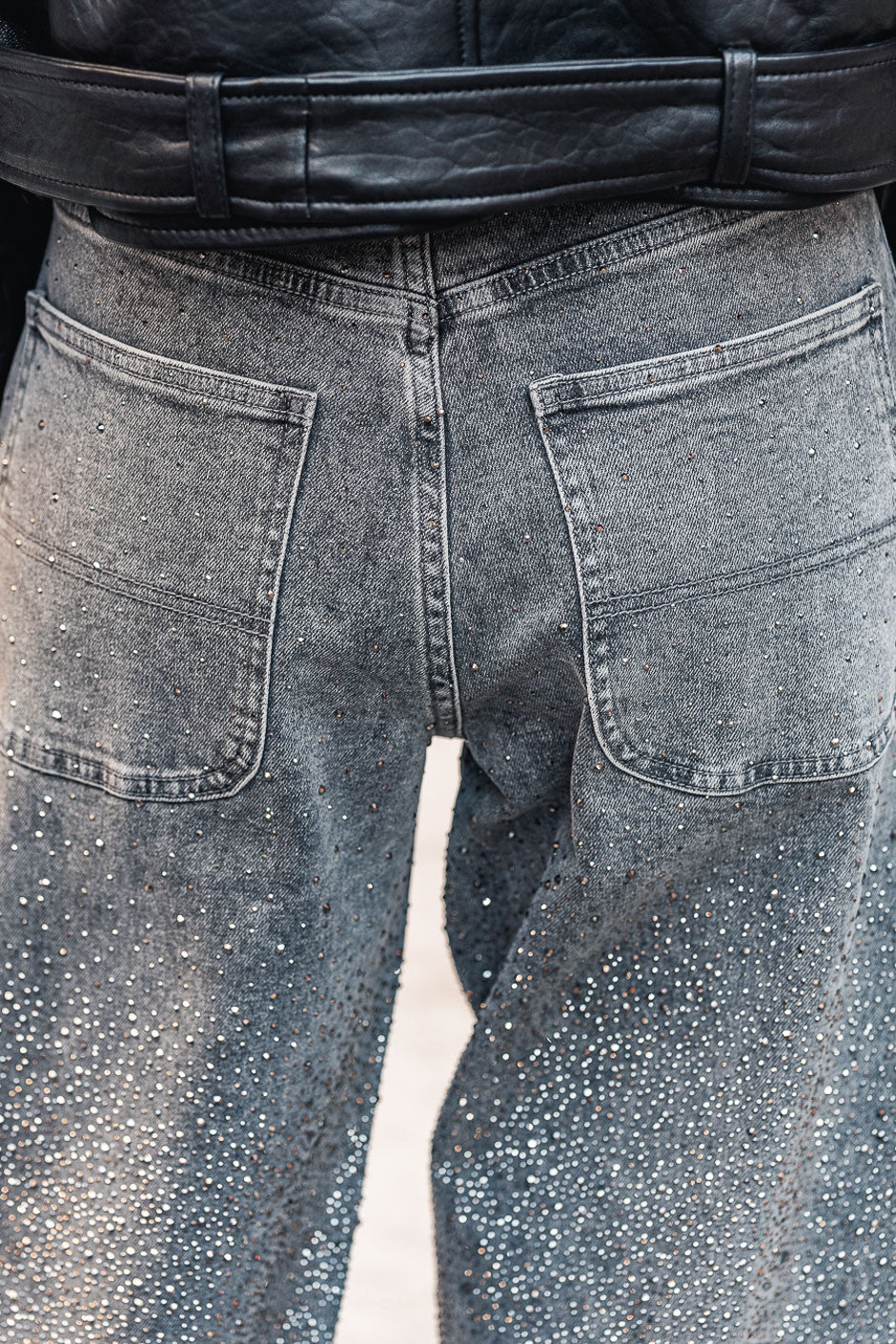 Jeans Grungemama Diamond gris - Image 7
