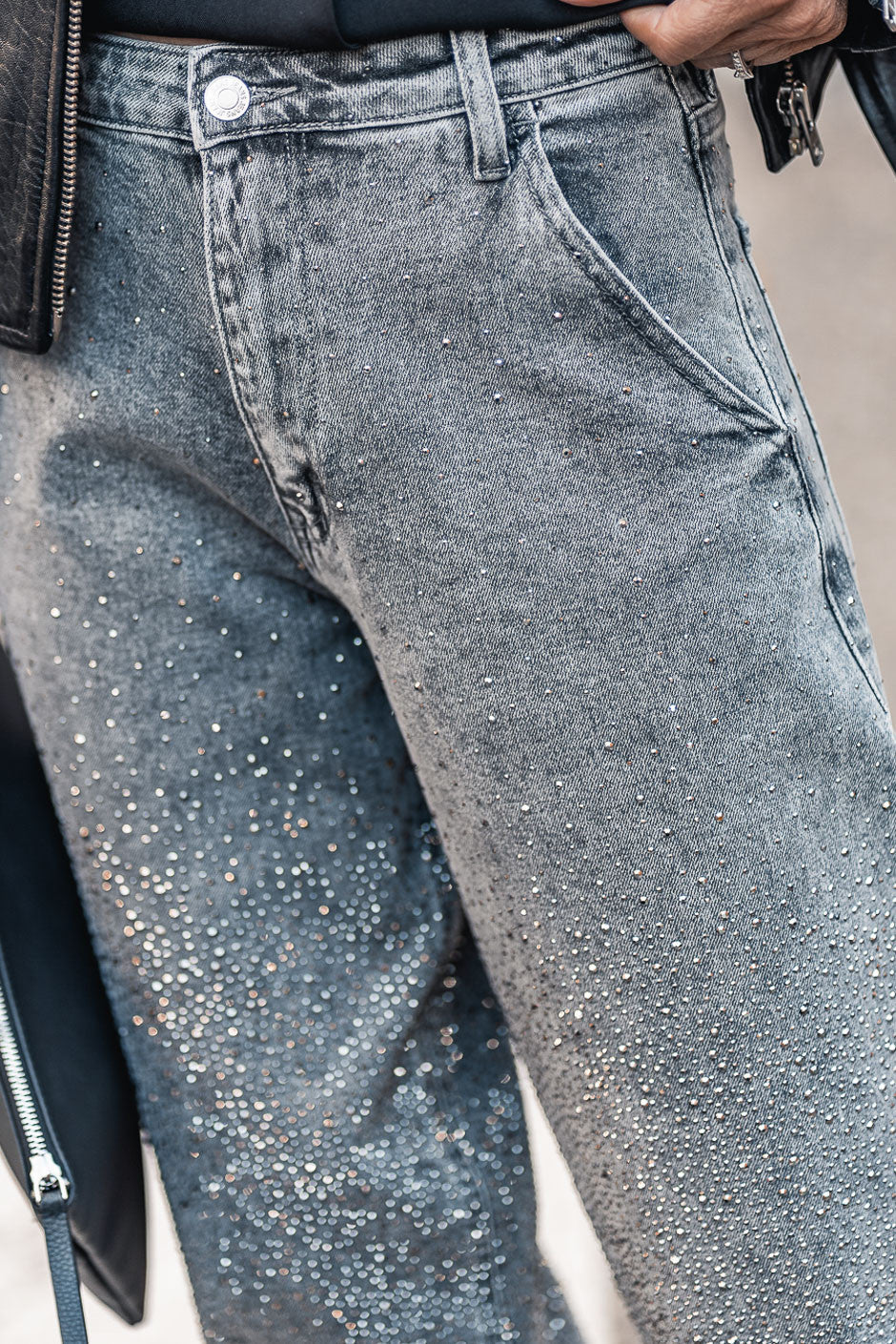 Jeans Grungemama Diamond gris - Image 8