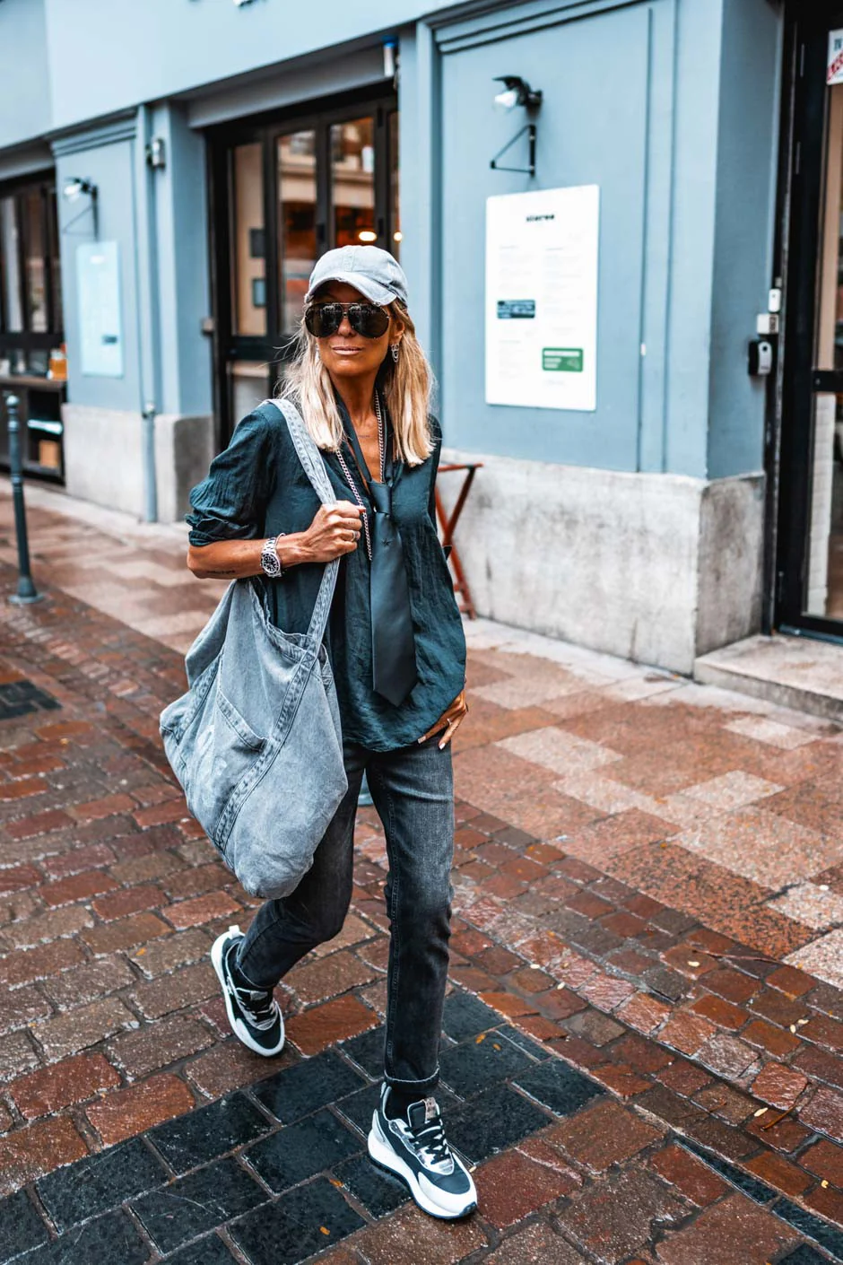 JEANS GRUNGEMAMA RELAX AUSTINanthracite