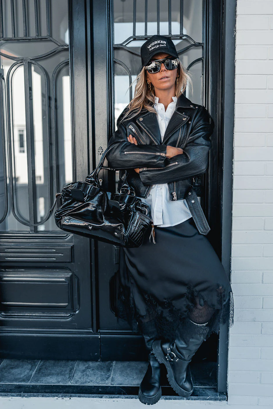 JUPE LONGUE MOORE NOIR - Image 3