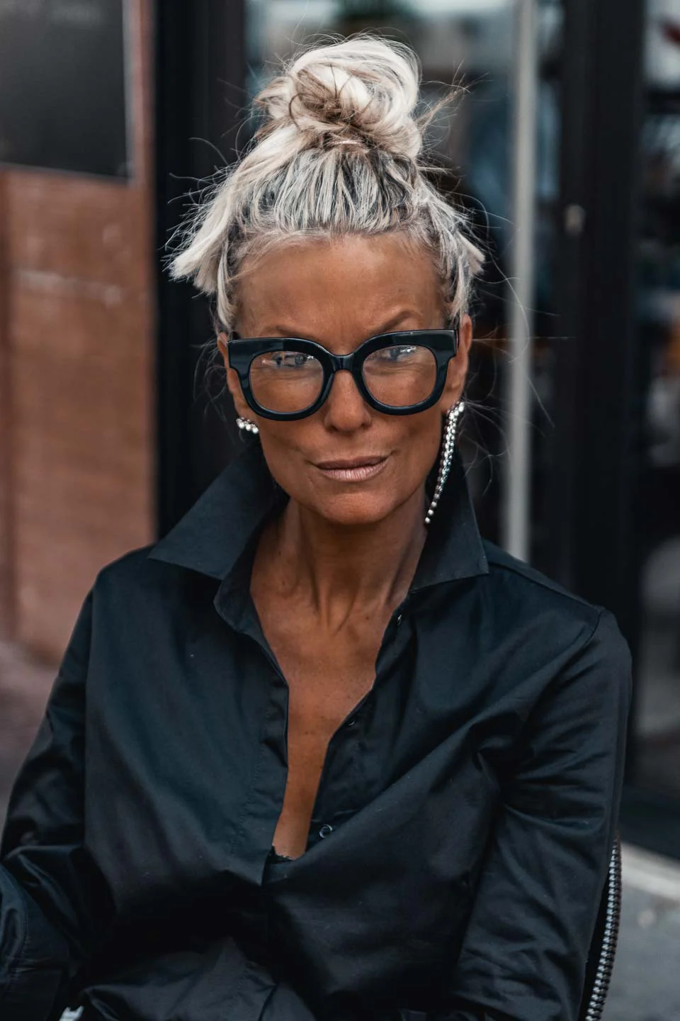 Lunettes Grungemama Holly translucide noir - Image 6